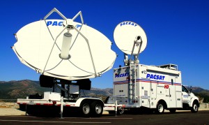 PACSAT Pacsat's satellite news gathering truck