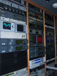 PACSAT2 Our SNG-2500C inside Pacsat's truck