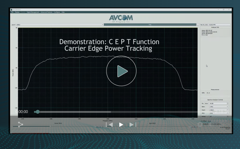 New Carrier Edge Power Tracking Beacon Receiver CEPT - AVCOM