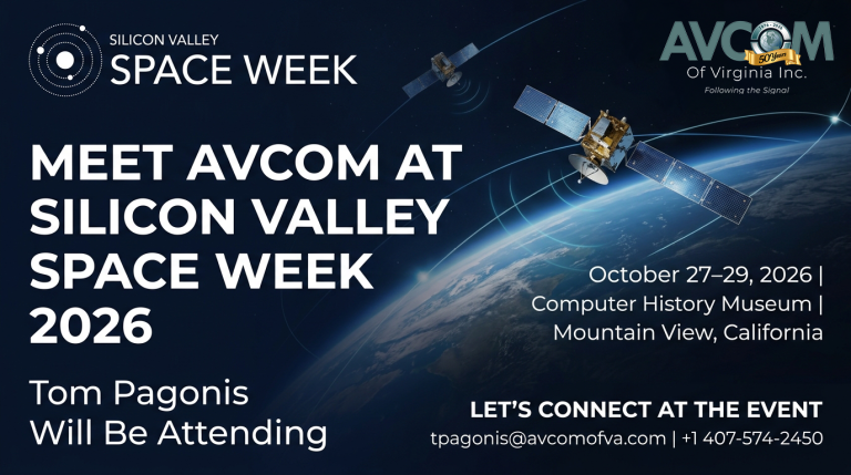 Connect with AVCOM of Virginia at Silicon Valley Space Week 2026